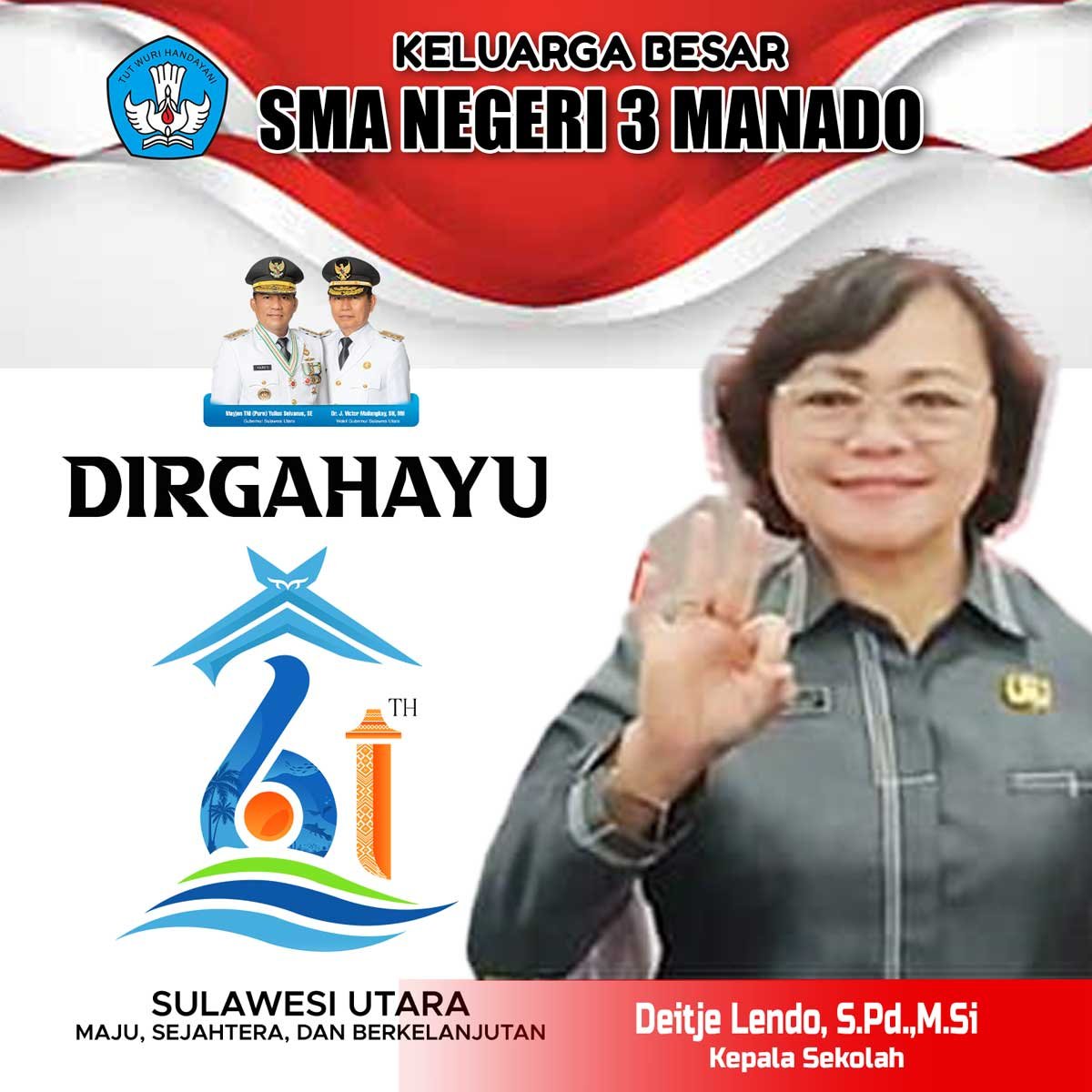 Dirut RSUD Manado HUT RI