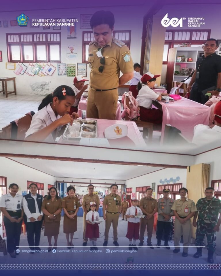 Dukung Program Pemerintah Pusat, Bupati Michael Thungari Resmikan SPPG Petta Timur