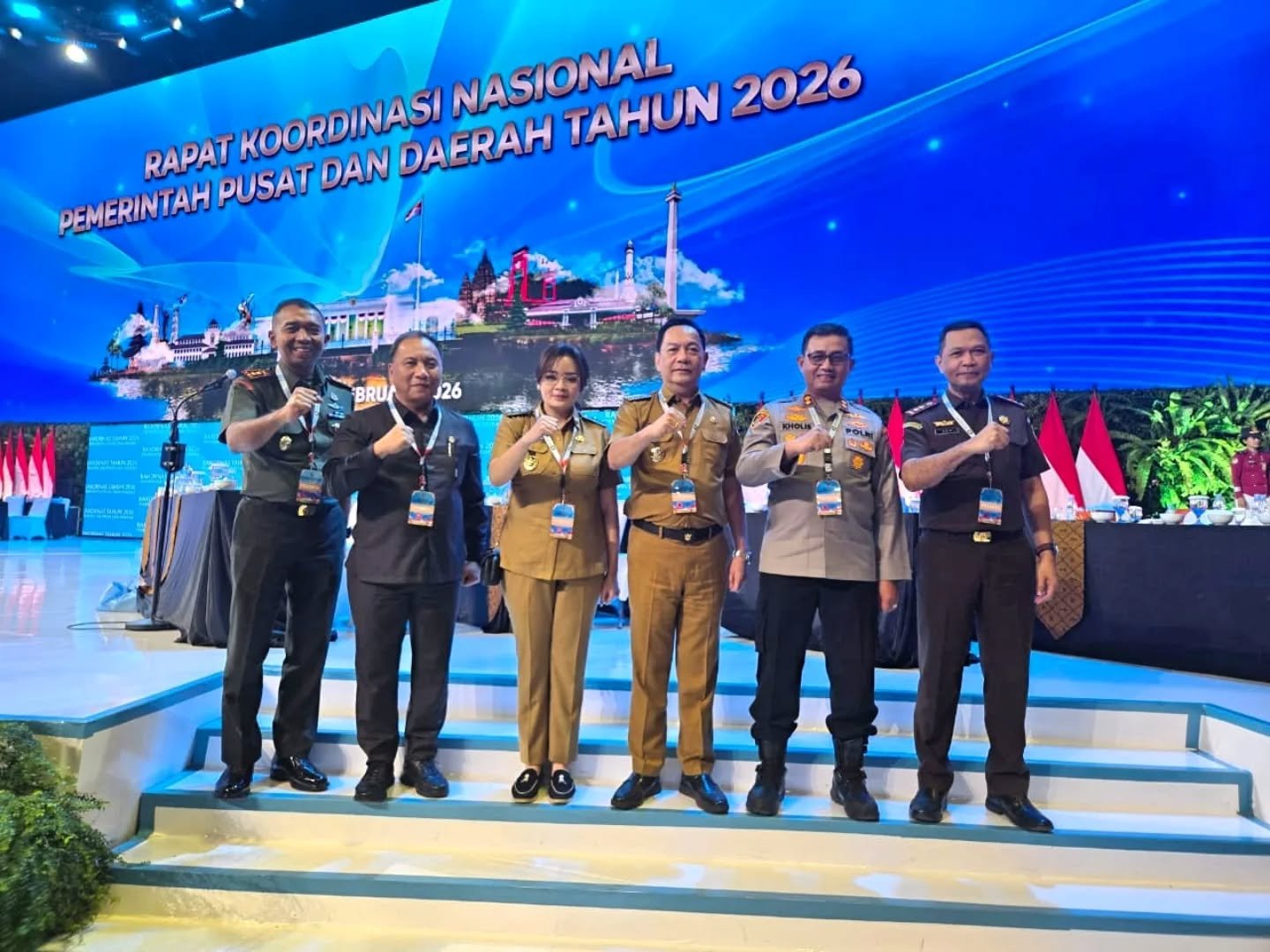 Wali Kota dan Wakil Wali Kota Tomohon Hadiri Rakornas 2026 di Bogor