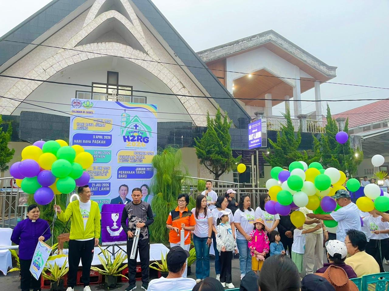 Jalan Sehat dan Pemeriksaan Kesehatan Gratis  Warnai Pembukaan Rangkaian H2RG 2026 GMIM Bait Lahim Talete 1