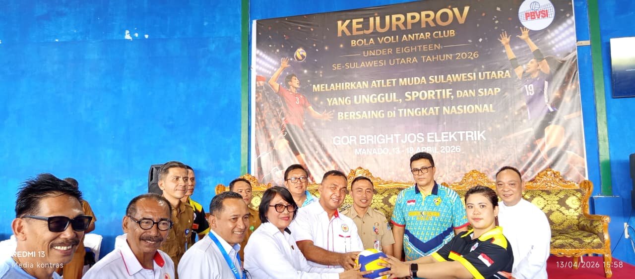 Kejurprov U18 Bola Voli Antar Klub Se-Sulut Resmi Dibuka Kapolda Sulut