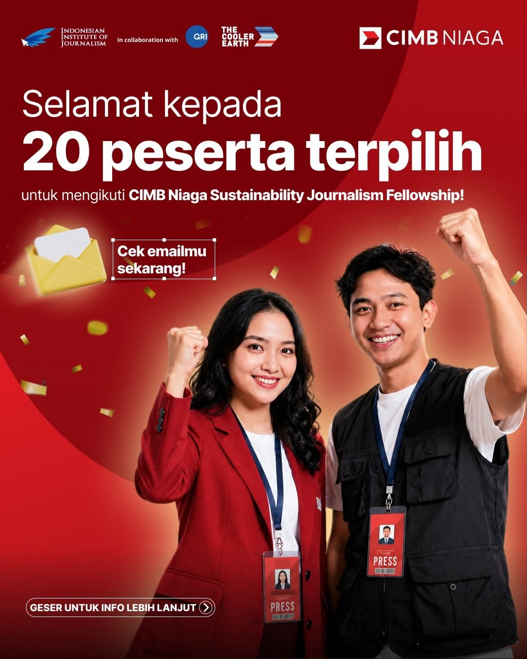Hari Lingkungan Hidup, 20 Jurnalis Terpilih Ikuti Fellowship Keberlanjutan CIMB Niaga