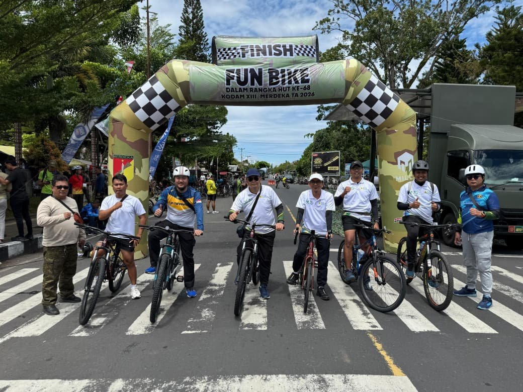 PLN NP UP Minahasa Semarakkan Fun Bike HUT ke-68 Kodam XIII/Merdeka