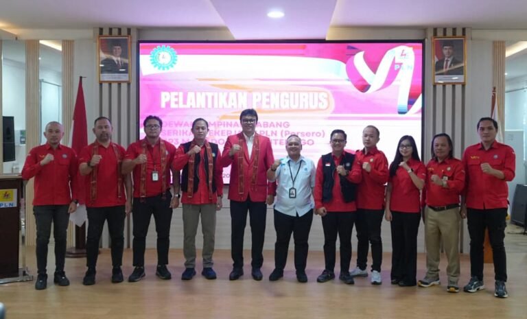 Lantik Ketua DPC SP PLN UP3 Manado, Joko Susanto Tekankan Amanah dan Perjuangan