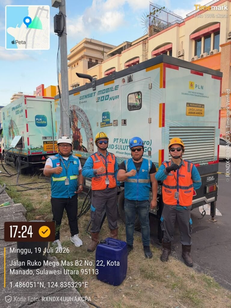 PLN UP3 Manado Hadirkan Listrik Tanpa Kedip untuk Nobar Final Piala Dunia 2026 di Mega Mas