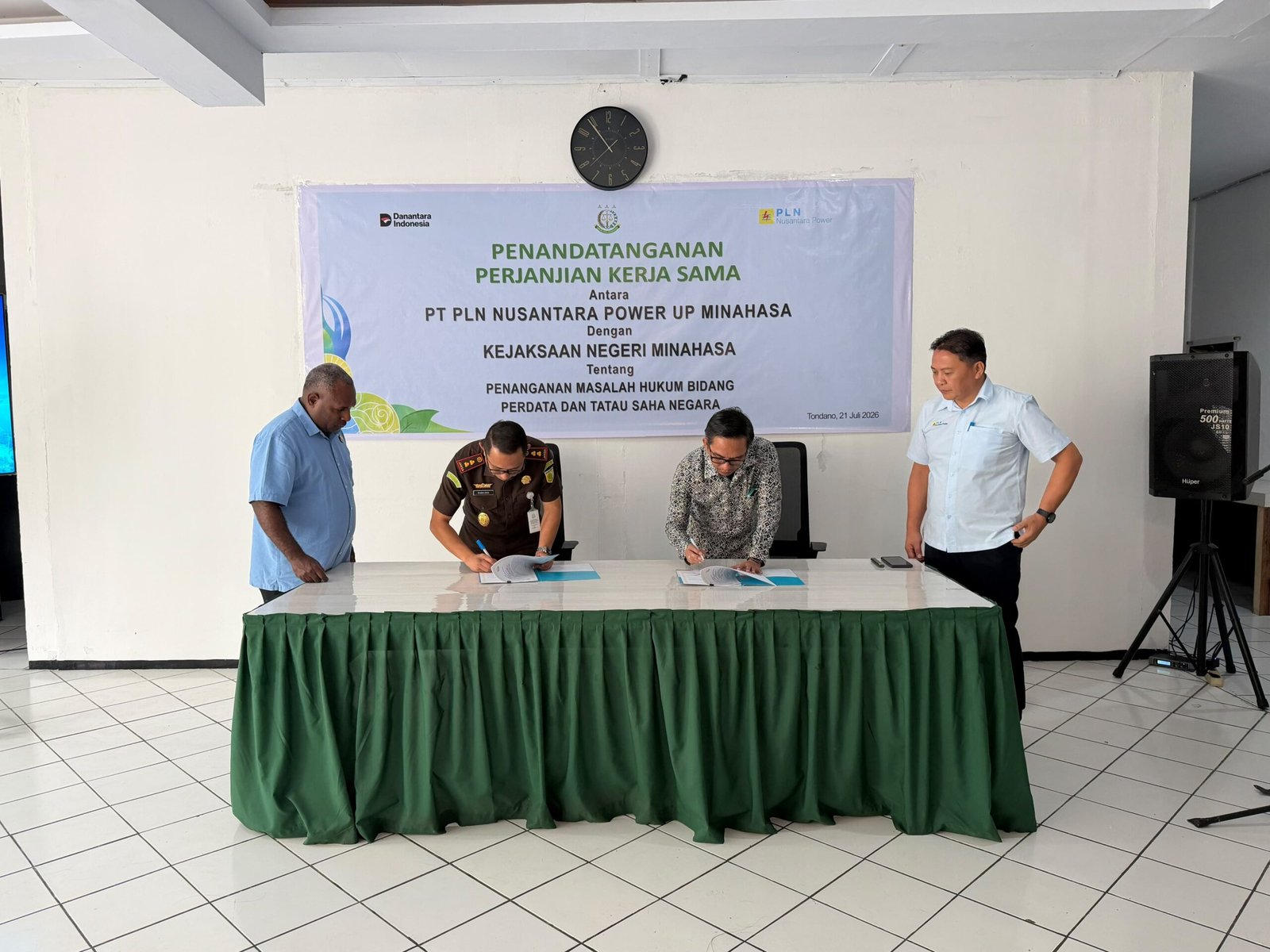 Gandeng Kejari Minahasa, PLN Nusantara Power Jalin Kerja Sama Hukum