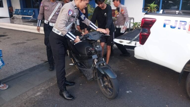 Digelar 30 Hari Secara Hunting, Ditlantas Polda Sulut Sweeping Kenalpot Brong dan Tanpa Plat Nomor