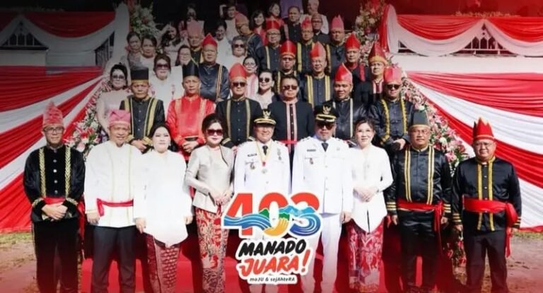 HUT ke-403 Kota Manado, Wali Kota Andrei Angouw Ajak Warga Rawat Kota dengan Kerja Keras