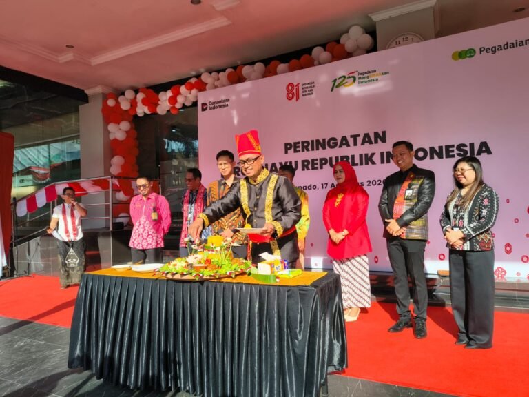 Insan Pegadaian Kanwil V Manado Gelar Upacara HUT ke-81 RI, Maksum Bacakan Amanat Dirut