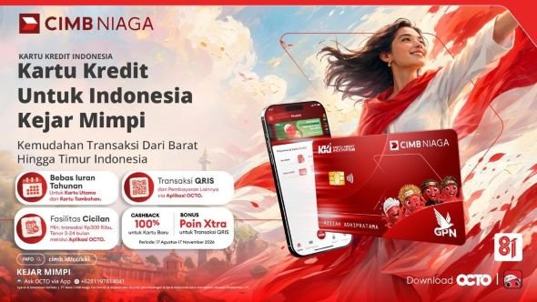 Cimb Niaga Luncurkan Kartu Kredit Indonesia Ritel, Dukung Transaksi Digital Lewat QRIS