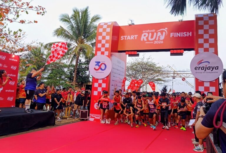 Dilepas Karsono Lii, Ribuan Peserta Erafone Run 2026 Padati Kota Manado