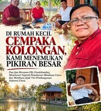 DI RUMAH KECIL CEMPAKA KOLONGAN, KAMI MENEMUKAN PIKIRAN BESAR